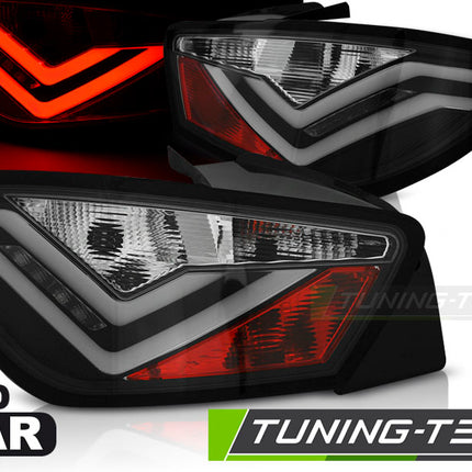 Seat Ibiza 6J 3D 2008-2012 Fanali Posteriori Led Bar Neri