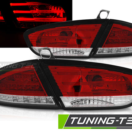 Seat Leon 2009-2012 Fanali Posteriori LED Rosso Bianco