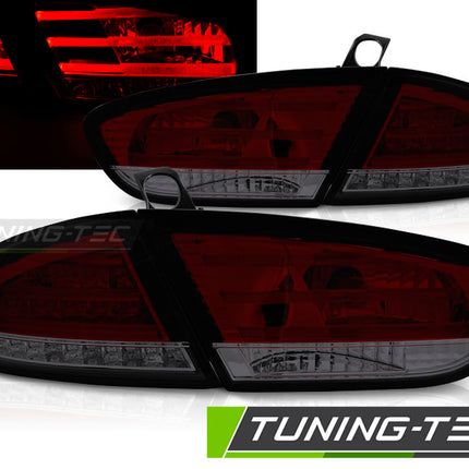 Seat Leon 2009-2012 Fanali Posteriori LED rosso fumé