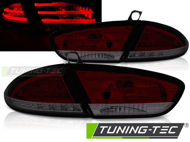 Seat Leon 2009-2012 Fanali Posteriori LED rosso fumé
