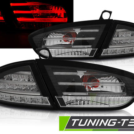 Seat Leon 2009-2012 Fanali Posteriori Led Neri
