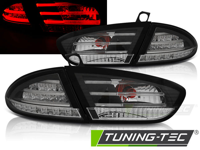 Seat Leon 2009-2012 Fanali Posteriori Led Neri
