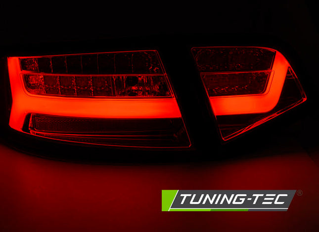 Audi A6 2008-2011 Berlina Fanali Posteriori Led Bar Cromati Seq