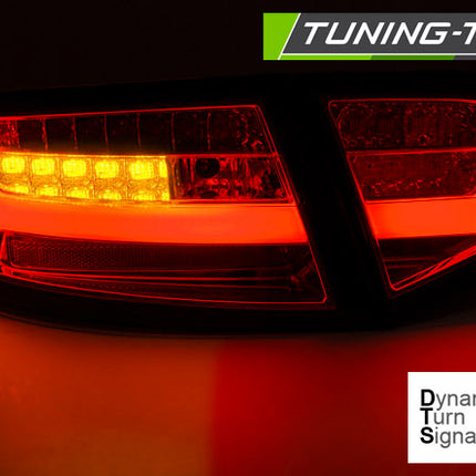 Audi A6 2008-2011 Berlina Fanali Posteriori Led Bar Cromati Seq