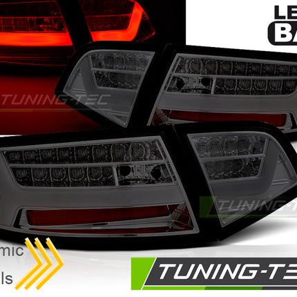 Audi A6 2008-2011 Berlina Fanali Posteriori Led Bar Fumé Seq