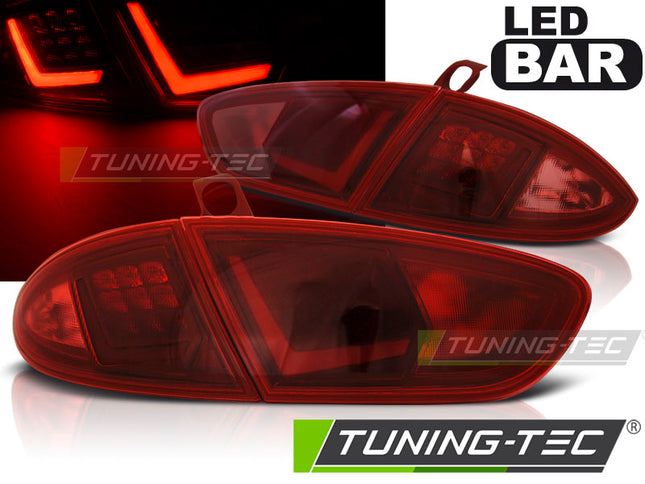 Seat Leon 2009-2012 Fanali Posteriori Led Bar Rosso