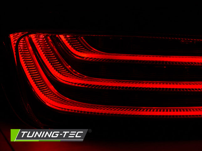 Bmw F10 2010-2013 Fanali Posteriori Led Bar Neri Cromati Lci Look