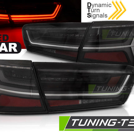 Audi A6 C7 2011-2014 Fanali Posteriori Led Bar Fumé Sequenziali