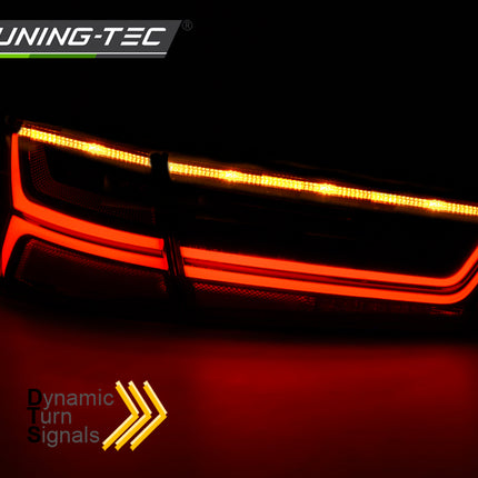Audi A6 C7 2011-2014 Fanali Posteriori Led Bar Fumé Sequenziali