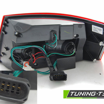 Audi A6 C6 2004-2008 Berlina Fanali Posteriori Led Bar Rosso Fumé 6Pin
