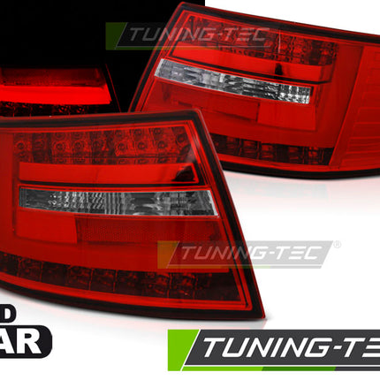 Audi A6 C6 2004-2008 Berlina Fanali Posteriori Led Bar Rosso Bianco 7Pin