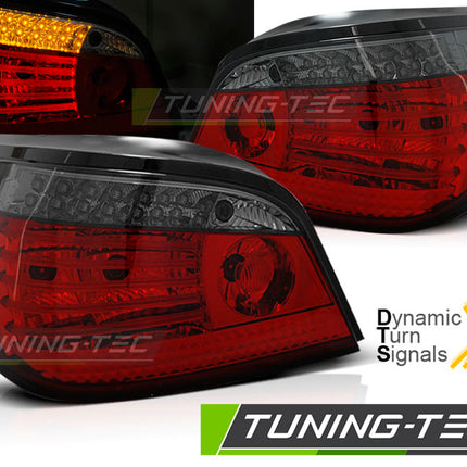 BMW E60 LCI 2007-2009 Fanali Posteriori LED rosso fumé sequenziale