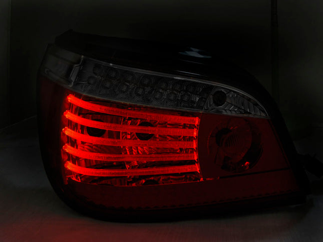 BMW E60 LCI 2007-2009 Fanali Posteriori LED rosso fumé sequenziale
