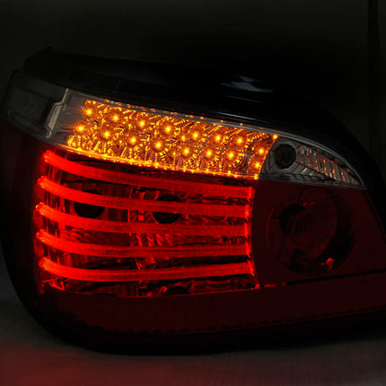 BMW E60 LCI 2007-2009 Fanali Posteriori LED rosso fumé sequenziale