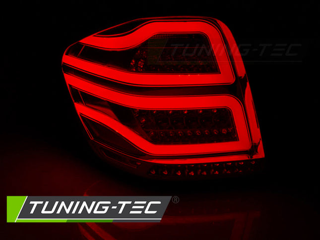Mercedes W164 2005-2008 Classe M Fanali Posteriori Led Bar Rosso Fumé