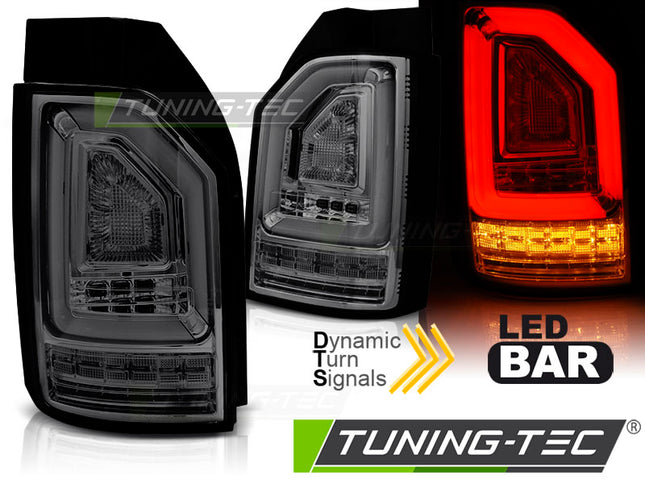 Vw T6 2015-2019 Fanali Posteriori Led Bar Fumé Seq Oem Led