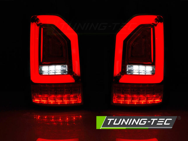 Vw T6 2015-2019 Fanali Posteriori Led Bar Neri Seq Oem Led