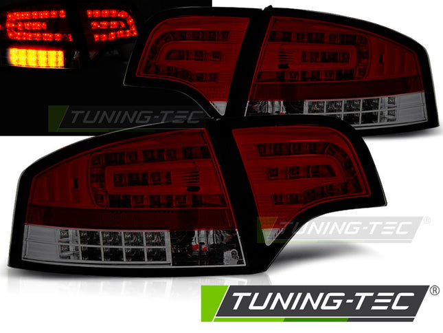 Audi A4 B7 2004-2008 Fanali Posteriori Led Rosso Fumé