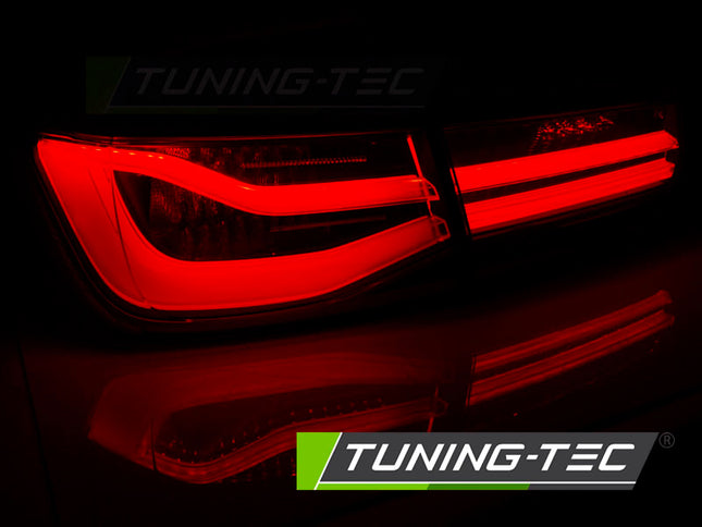 Bmw F30 2011-2015 Fanali Posteriori Led Bar Rosso Fumé