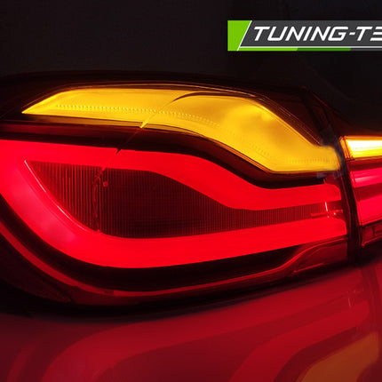 Bmw F32 F33 F36 2013-2016 Fanali Posteriori Led Bar Rosso Fumé