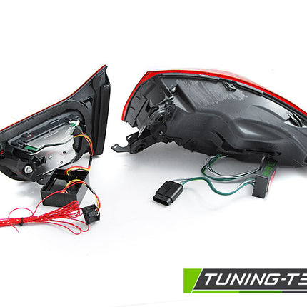 Bmw F32 F33 F36 2013-2016 Fanali Posteriori Led Bar Rosso Fumé