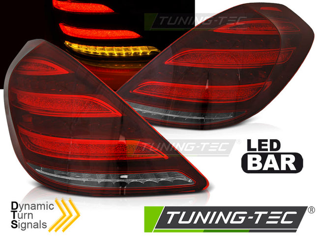 Mercedes W222 2013-2017 Classe S Fanali Posteriori Led Bar Rosso Bianco