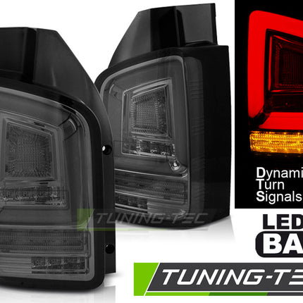 Vw T5 2003-2009 Fanali Posteriori Led Bar Fumé Sequenziali