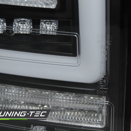 Vw T5 2003-2009 Fanali Posteriori Led Bar Neri Sequenziali