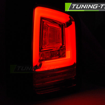 Vw T5 2003-2009 Fanali Posteriori Led Bar Neri Sequenziali