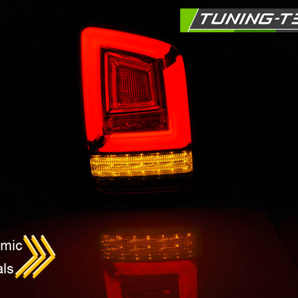 Vw T5 2003-2009 Fanali Posteriori Led Bar Neri Sequenziali