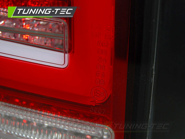 Vw T5 2010-2015 Fanali Posteriori Led Bar Rosso Bianco Sequenziali