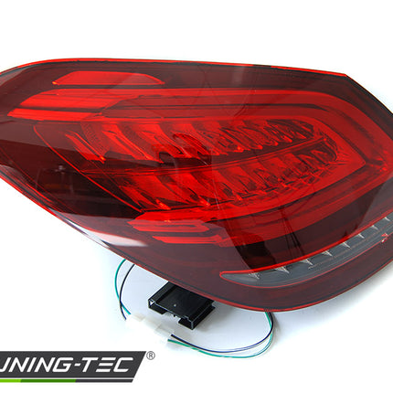 Mercedes W205 2014-2018 Classe C Fanali Posteriori Led Bar Rosso Seq