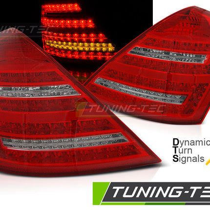 Mercedes W221 Classe S 05-09 Fanali Posteriori LED Rosso Bianco sequenziali