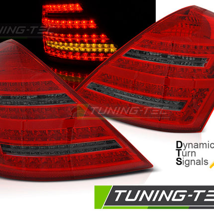 Mercedes S W221 2005-2009 Fanali Posteriori LED rosso fumé sequenziali