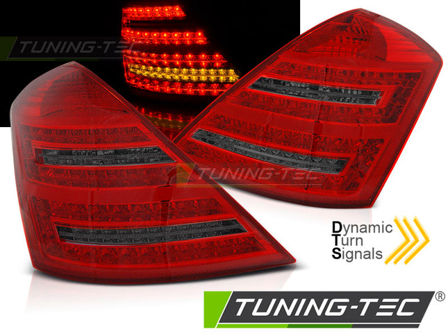 Mercedes S W221 2005-2009 Fanali Posteriori LED rosso fumé sequenziali