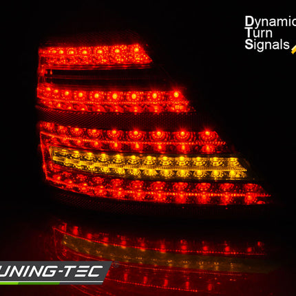 Mercedes S W221 2005-2009 Fanali Posteriori LED rosso fumé sequenziali