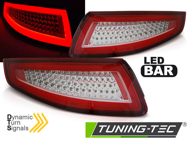 Porsche 911 997 2004-2009 Fanali Posteriori Led Bar Rosso Bianco Seq