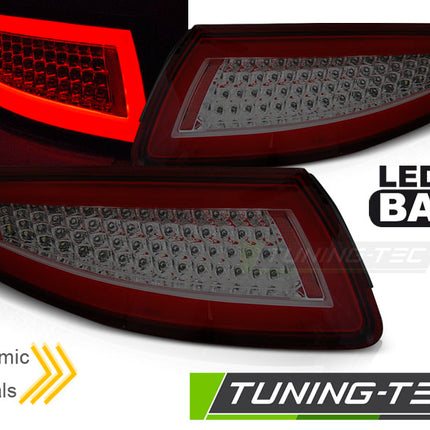 Porsche 911 997 2004-2009 Fanali Posteriori Led Bar Rosso Fumé Seq
