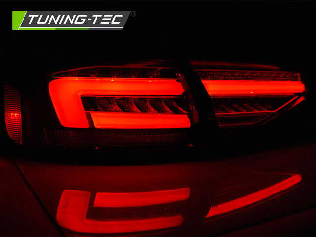 Audi A4 B8 2012-2015 Berlina Fanali Posteriori Led Bar Rosso Bianco Seq