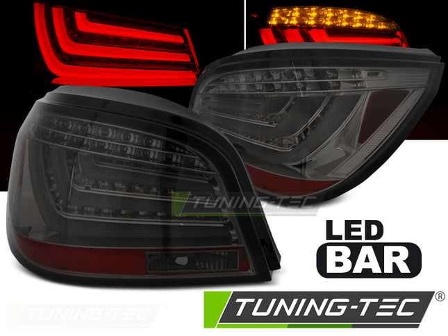Bmw E60 Lci 2007-2010 Fanali Posteriori Led Bar Fumé