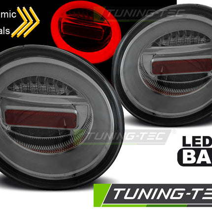 Vw New Beetle 1998-2005 Fanali Posteriori Led Bar Fumé Seq