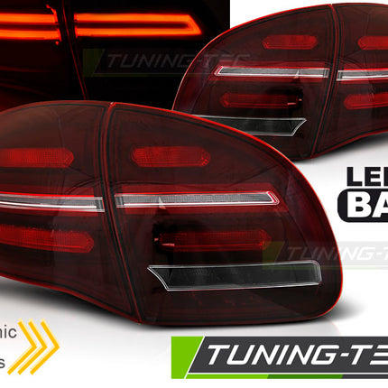 Porsche Cayenne 2010-2015 Fanali Posteriori Led Bar Rosso Bianco Seq