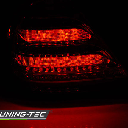 Mercedes W203 2000-2004 Berlina Fanali Posteriori Led Bar Fumé Seq