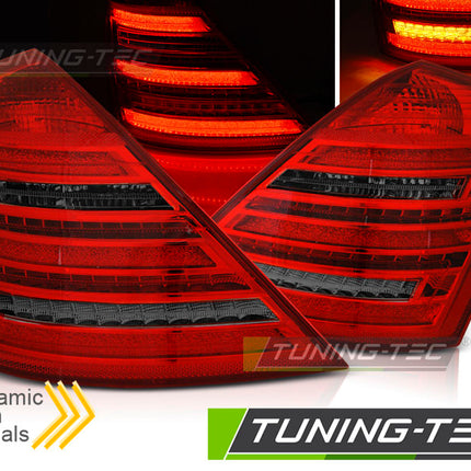 Mercedes S W221 2005-2009 Fanali Posteriori LED rosso fumé sequenziali