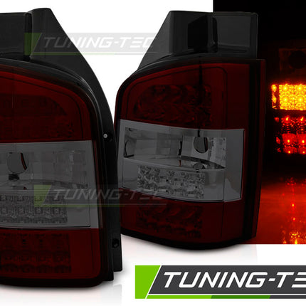 VW T5 2010-2015 Transporter - Fanali Posteriori LED rosso fumé