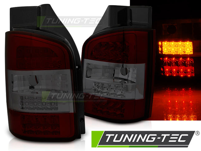 VW T5 2010-2015 Transporter - Fanali Posteriori LED rosso fumé