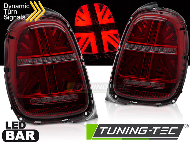 Mini Cooper F55 F56 F57 14-17 Fanali Posteriori LED rosso fumé sequenziali 6 PIN