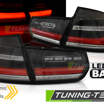 Bmw F30 2011-2018 Fanali Posteriori Led Bar Seq Neri