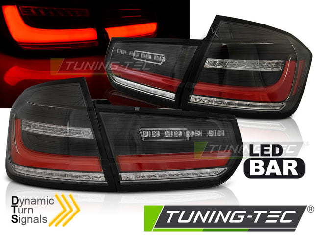 Bmw F30 2011-2018 Fanali Posteriori Led Bar Seq Neri