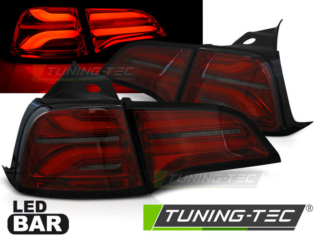Tesla Model 3 2017-2023 / Model Y Fanali Posteriori Led Bar Rosso Fumé